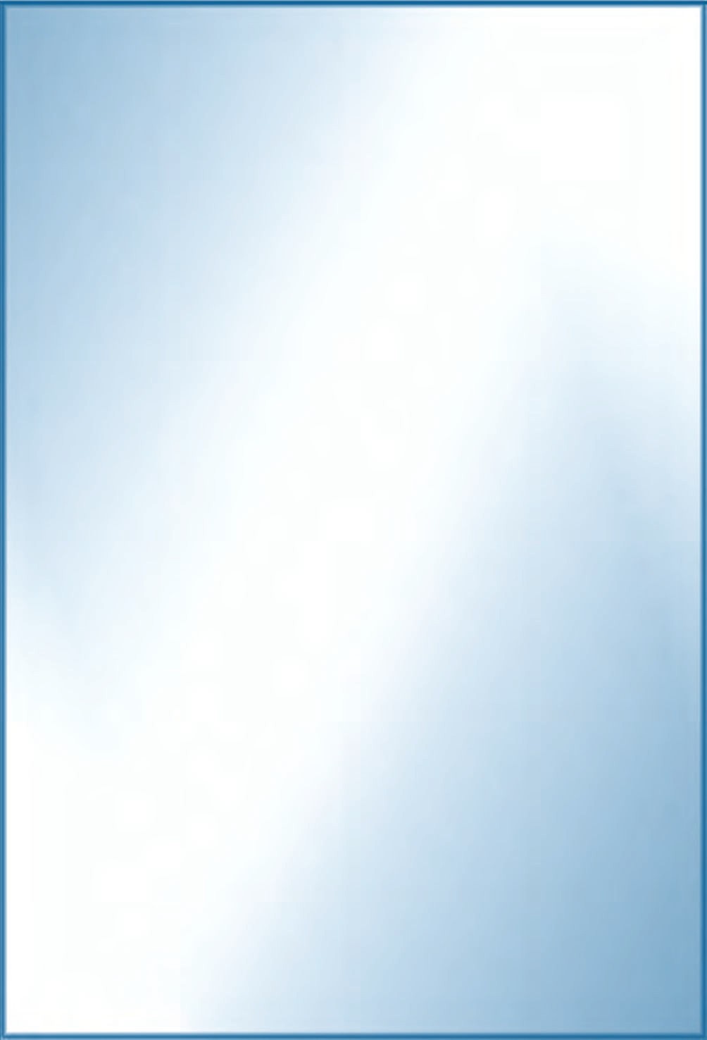 Ein blau-weißer Hintergrund mit blauer Kante.