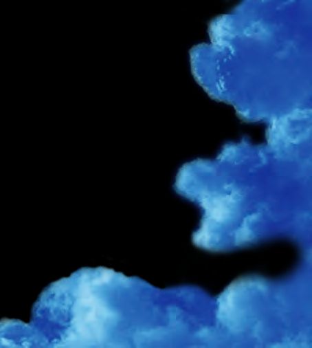 Ein Bild von blauen Wolken am Himmel.