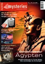 Ein Plakat eines Pharaos auf dem Titel eines Magazines.