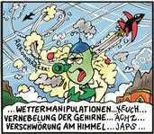 Ein Karikatur von einem grünen Mann mit einem grünen Hut und Brillen.