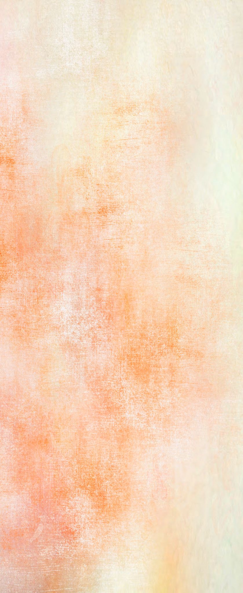 Eine weiße und orangefarbene Wand mit schwarzer Grenze.