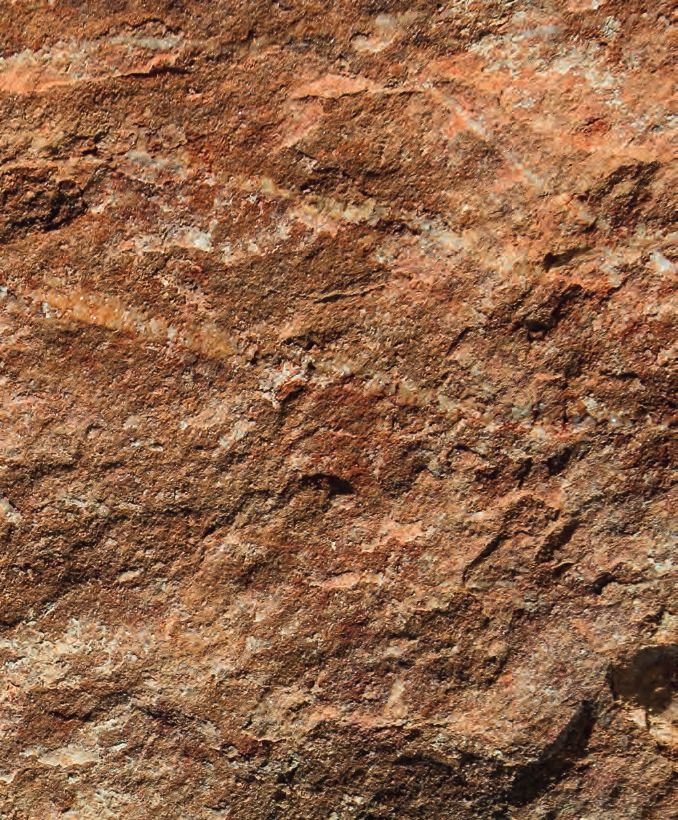 Eine braune und schwarze Steinoberfläche mit einer schwarzen Grenze.