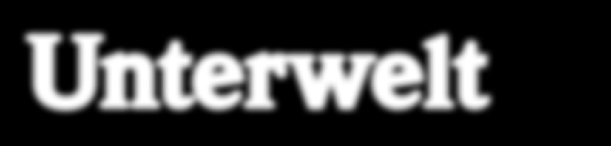 Ein schwarzer Hintergrund mit dem Wort Unterwelt in weißen Buchstaben.