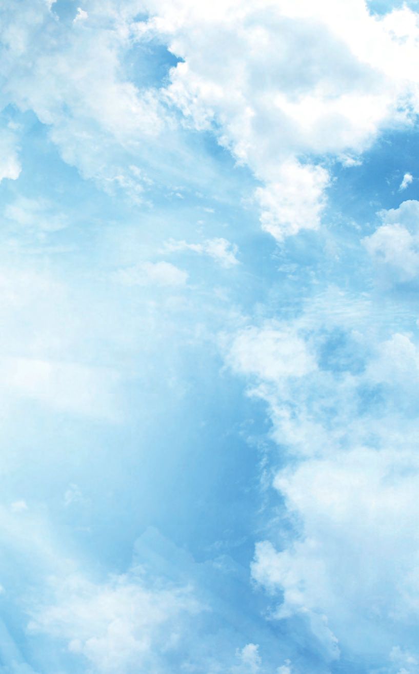 Ein Bild eines blauen Himmels mit weißen Wolken.