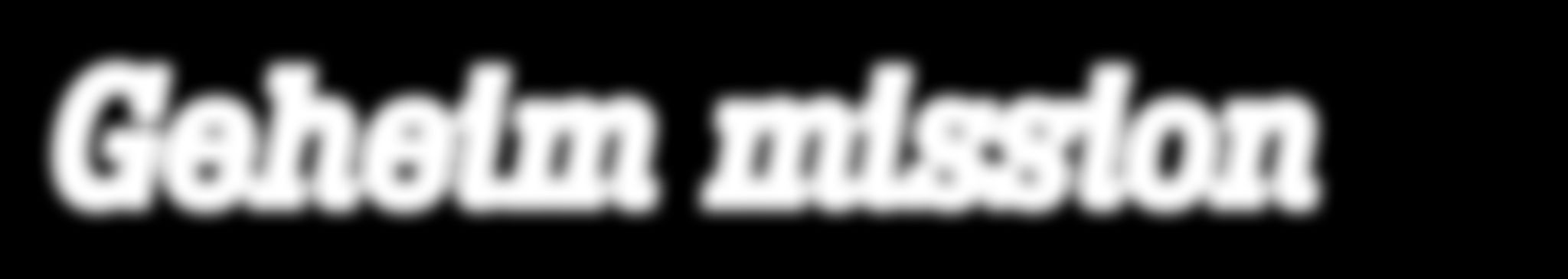 Ein schwarzer Hintergrund mit dem Wort "Gahlem Mission" in weißen Buchstaben.
