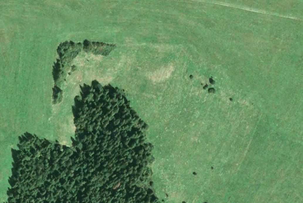 Ein Bild einer grünen und braunen Landschaft.