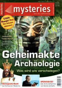 Ein Magazin-Abschlag mit einem Mann vorne.