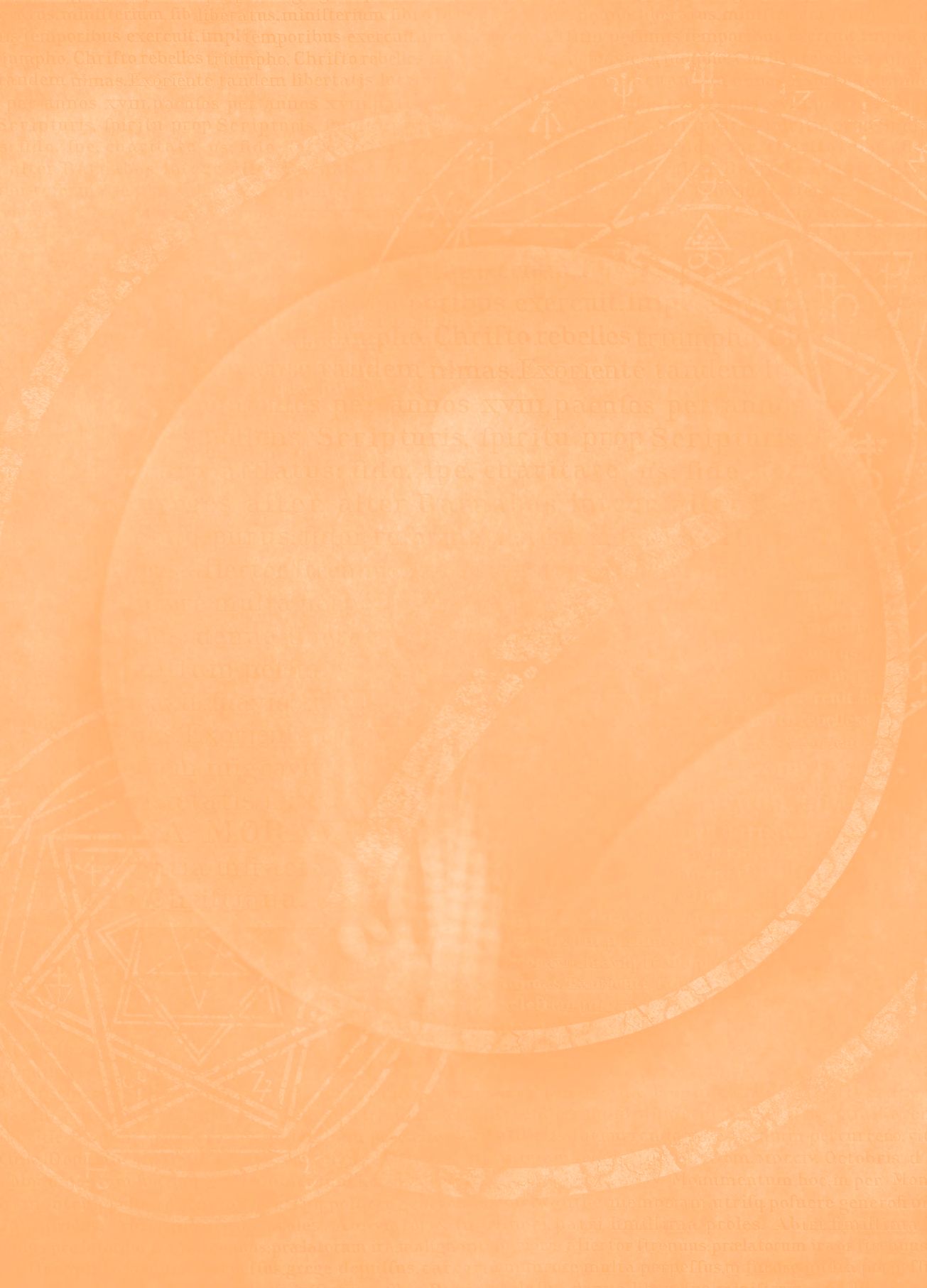 Ein orangefarbener Hintergrund mit einem Kreis in der Mitte.