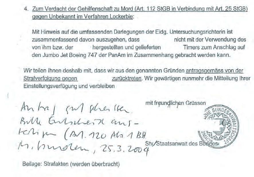 Ein Dokument mit einem Stempel, auf dem steht: Zum Verdacht der Geilfenschaft zu Mord.