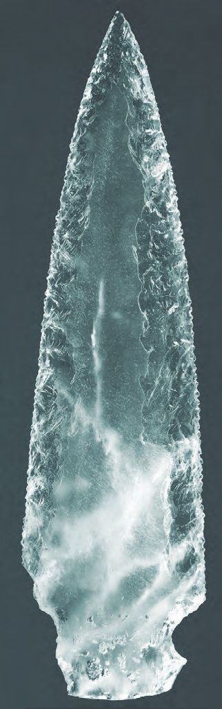 Ein Eisstück, das sehr dünn ist.