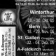 Ein Plakat mit einer Liste der Ereignisse im April.