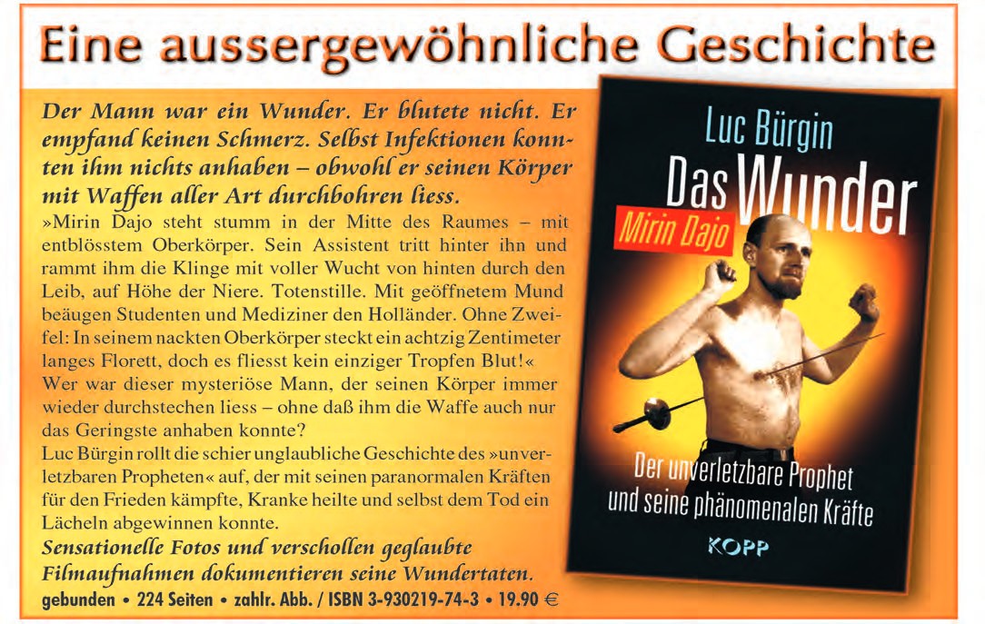 Ein Plakat mit einem Mann und den Worten "Luc Bürgin".