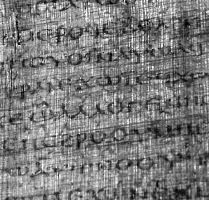 Ein Schlussschnitt eines Textes mit schwarz-weißem Hintergrund.