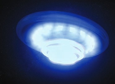 Ein helles Licht scheint hell in einem dunklen Raum.
