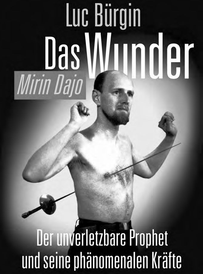 Ein Poster eines Mannes mit ausgestreckten Armen.
