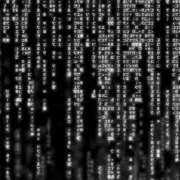 Ein schwarz-weißes Bild eines Computerbildschirms mit vielen Zahlen.