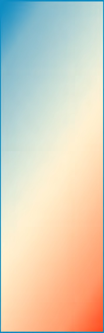 Auf diesem Bild ist ein blaues und orangefarbene Bild gezeigt.